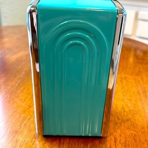 VINTAGE Homer Laughlin Fiesta Turquoise Napkin Holder Dispenser